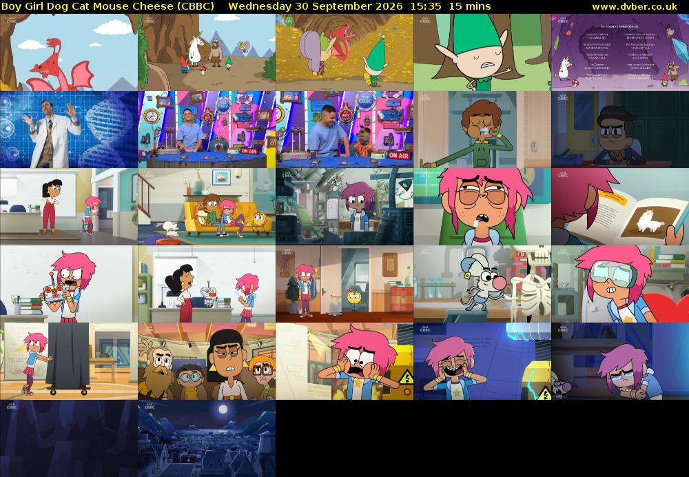 Boy Girl Dog Cat Mouse Cheese (CBBC) Wednesday 30 September 2026 15:35 - 15:50