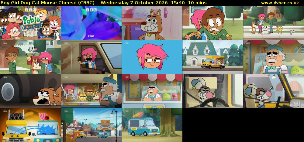 Boy Girl Dog Cat Mouse Cheese (CBBC) Wednesday 7 October 2026 15:40 - 15:50