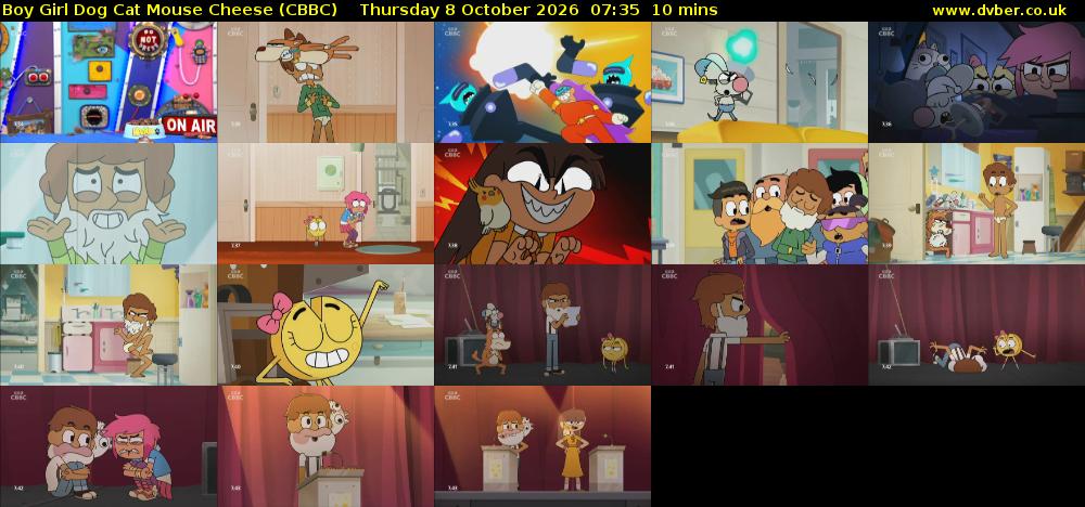 Boy Girl Dog Cat Mouse Cheese (CBBC) Thursday 8 October 2026 07:35 - 07:45