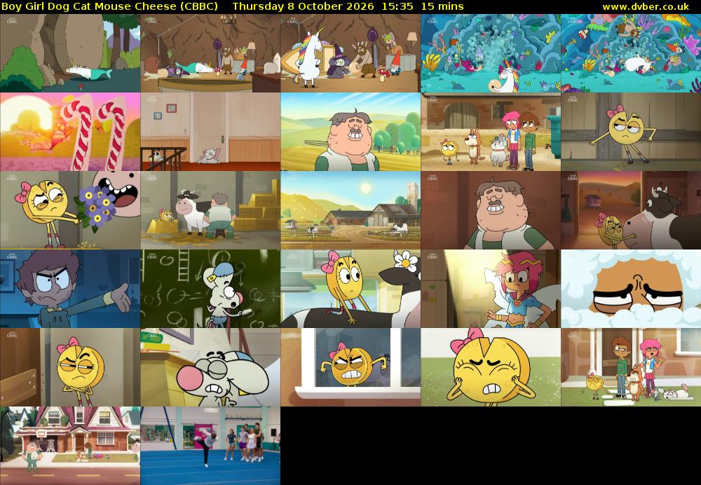 Boy Girl Dog Cat Mouse Cheese (CBBC) Thursday 8 October 2026 15:35 - 15:50