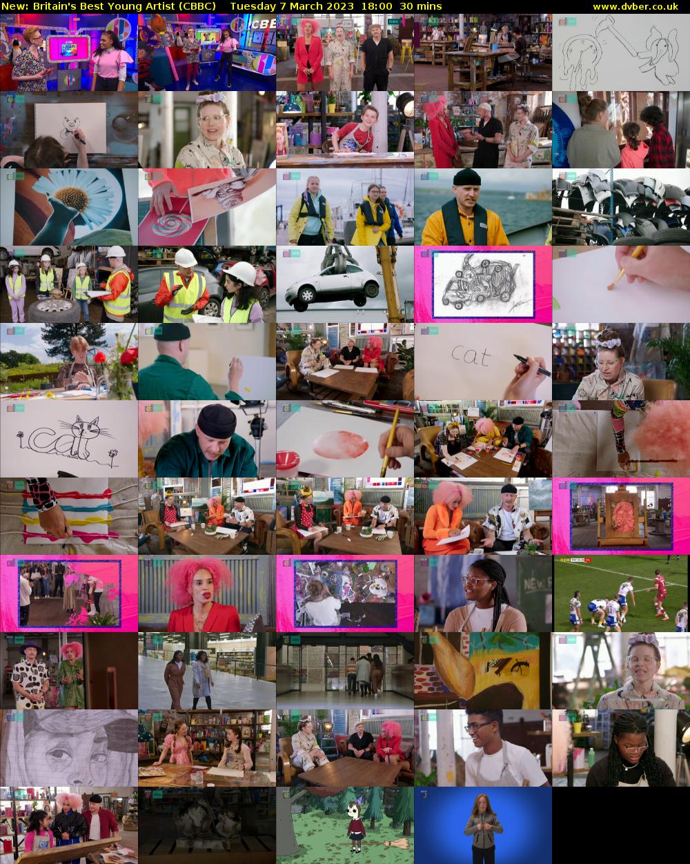 Britain's Best Young Artist (CBBC) Tuesday 7 March 2023 18:00 - 18:30