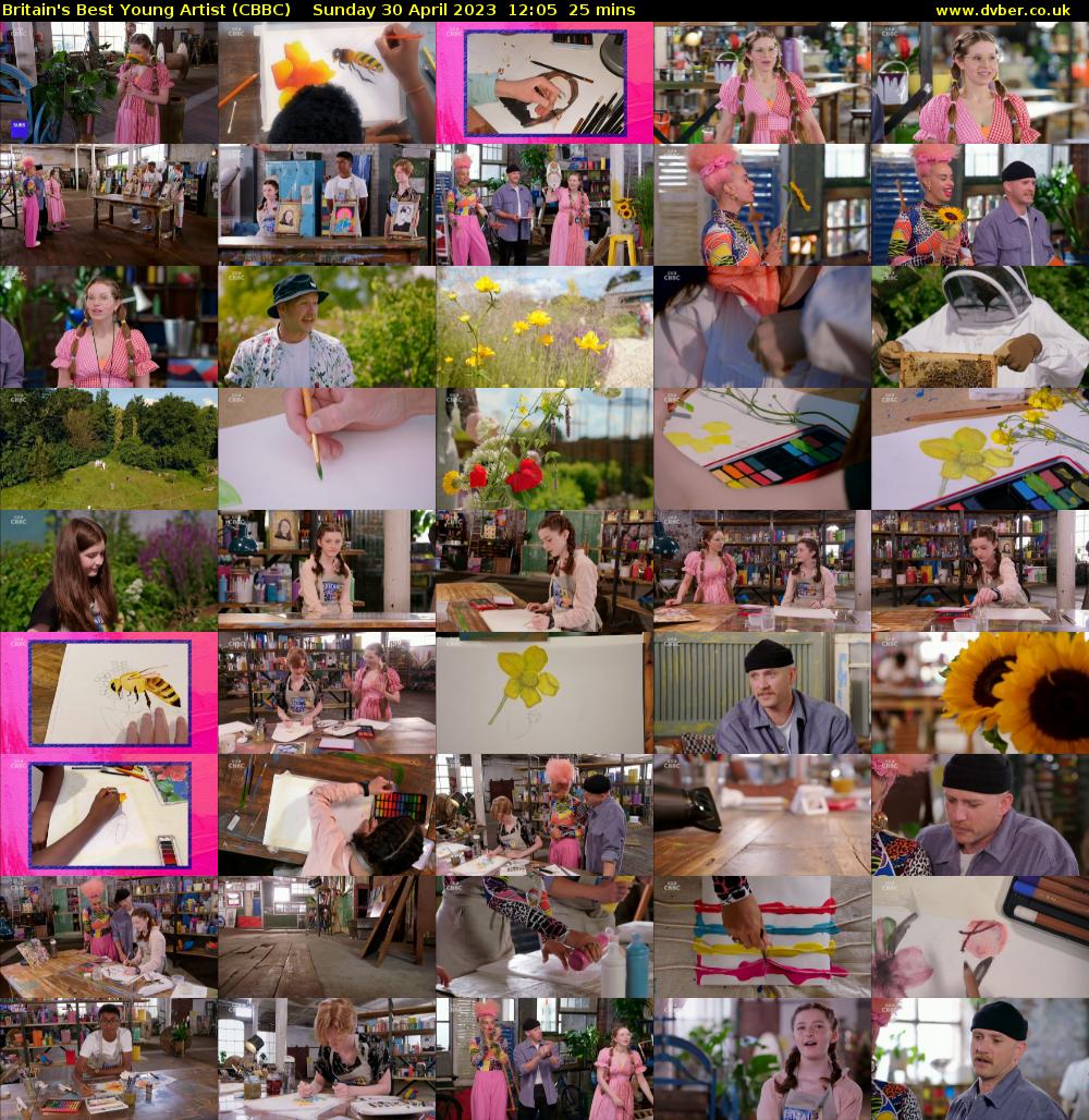 Britain's Best Young Artist (CBBC) Sunday 30 April 2023 12:05 - 12:30