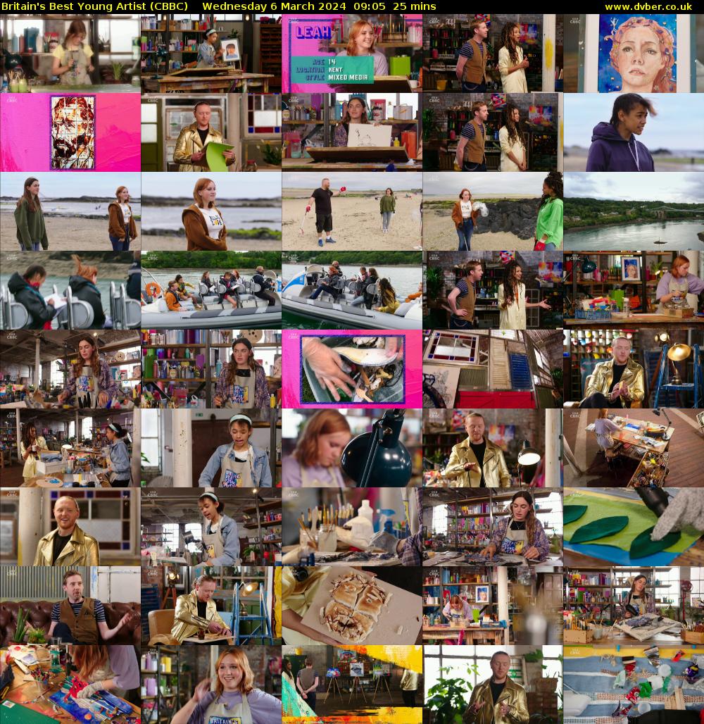 Britain's Best Young Artist (CBBC) Wednesday 6 March 2024 09:05 - 09:30