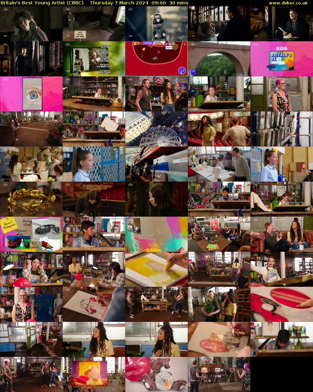 Britain's Best Young Artist (CBBC) Thursday 7 March 2024 09:00 - 09:30