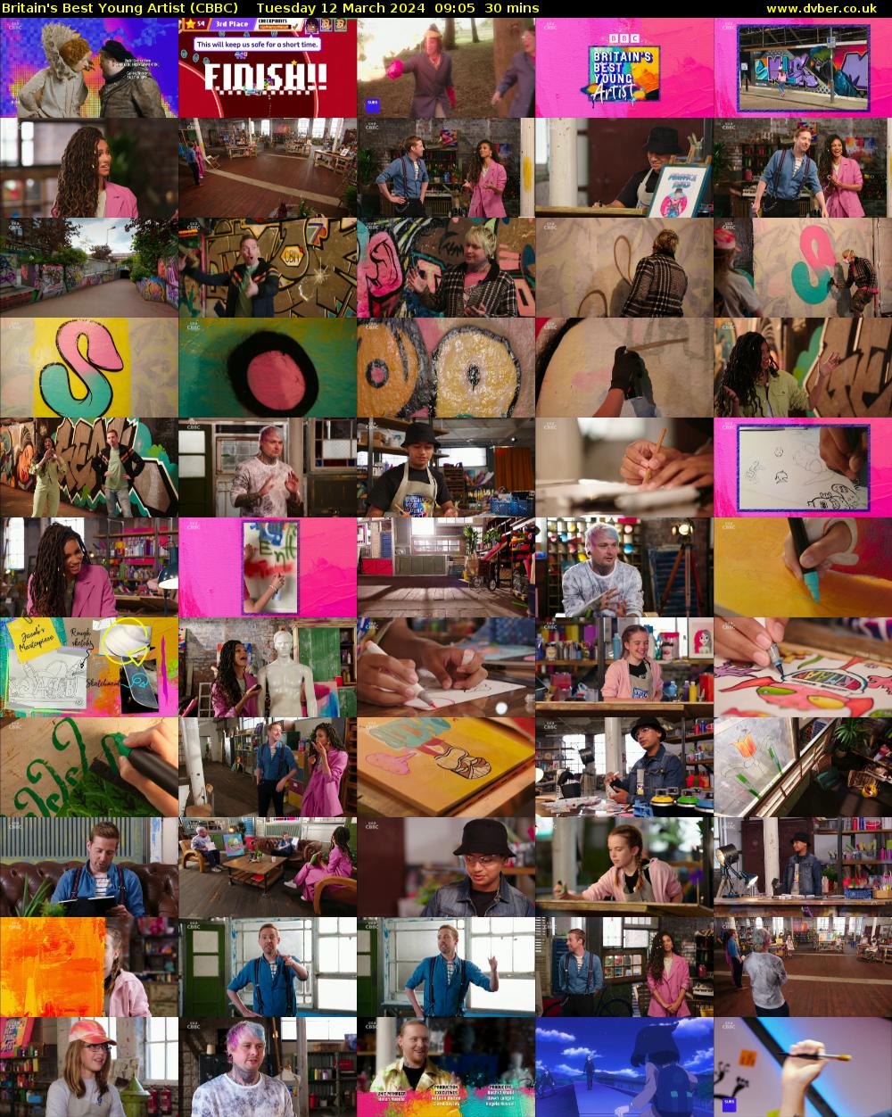 Britain's Best Young Artist (CBBC) Tuesday 12 March 2024 09:05 - 09:35