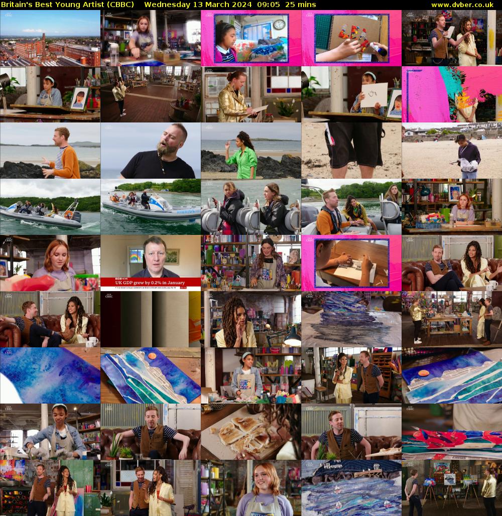 Britain's Best Young Artist (CBBC) Wednesday 13 March 2024 09:05 - 09:30