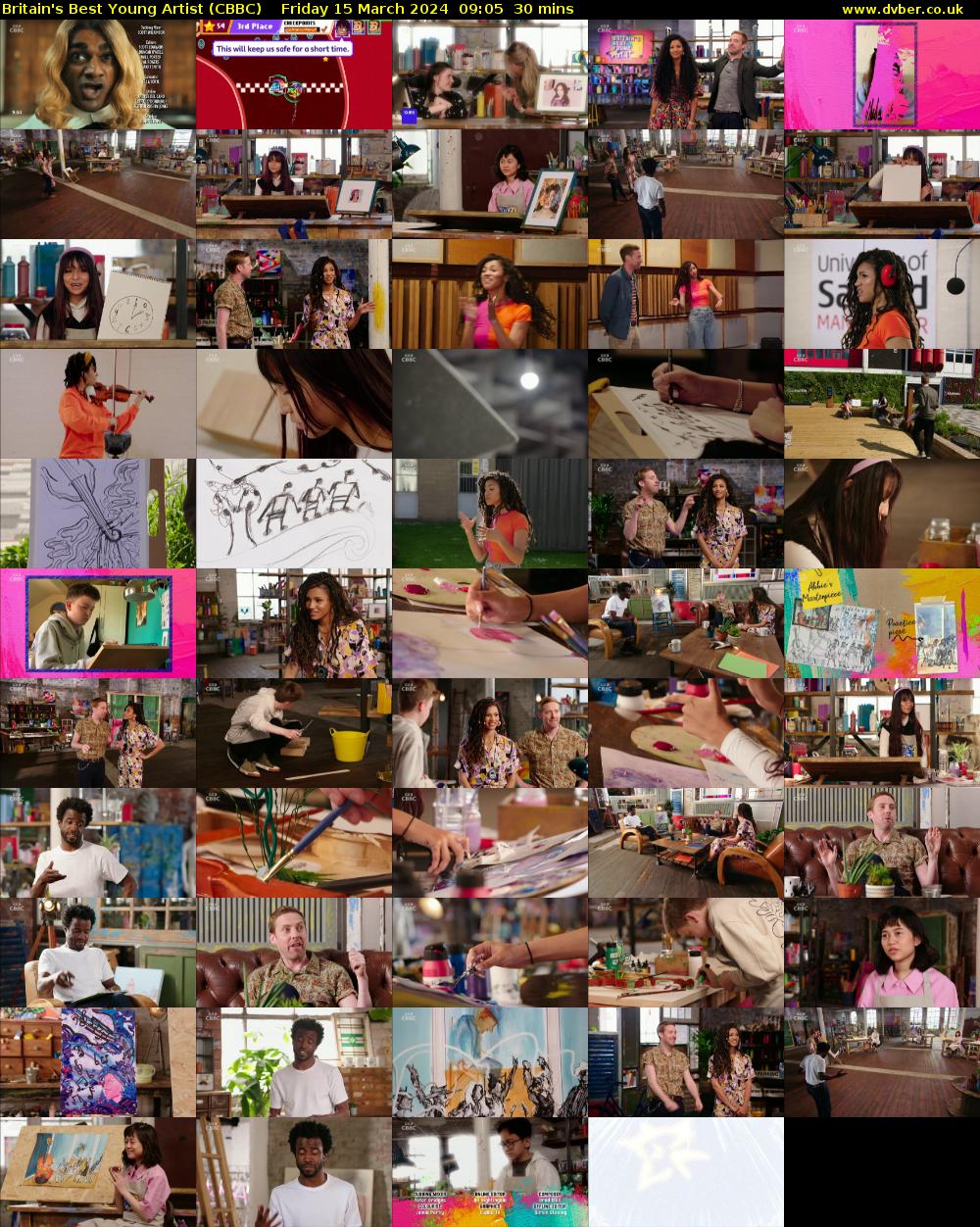 Britain's Best Young Artist (CBBC) Friday 15 March 2024 09:05 - 09:35