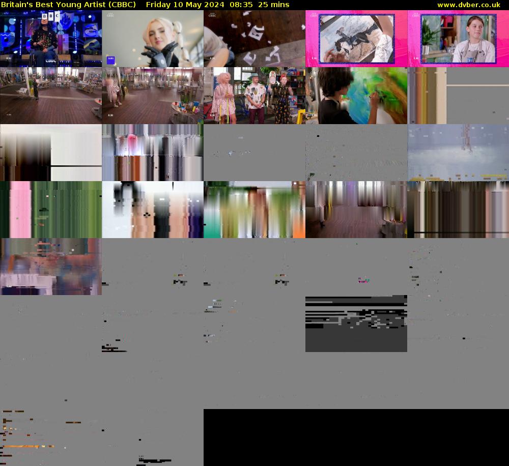 Britain's Best Young Artist (CBBC) Friday 10 May 2024 08:35 - 09:00