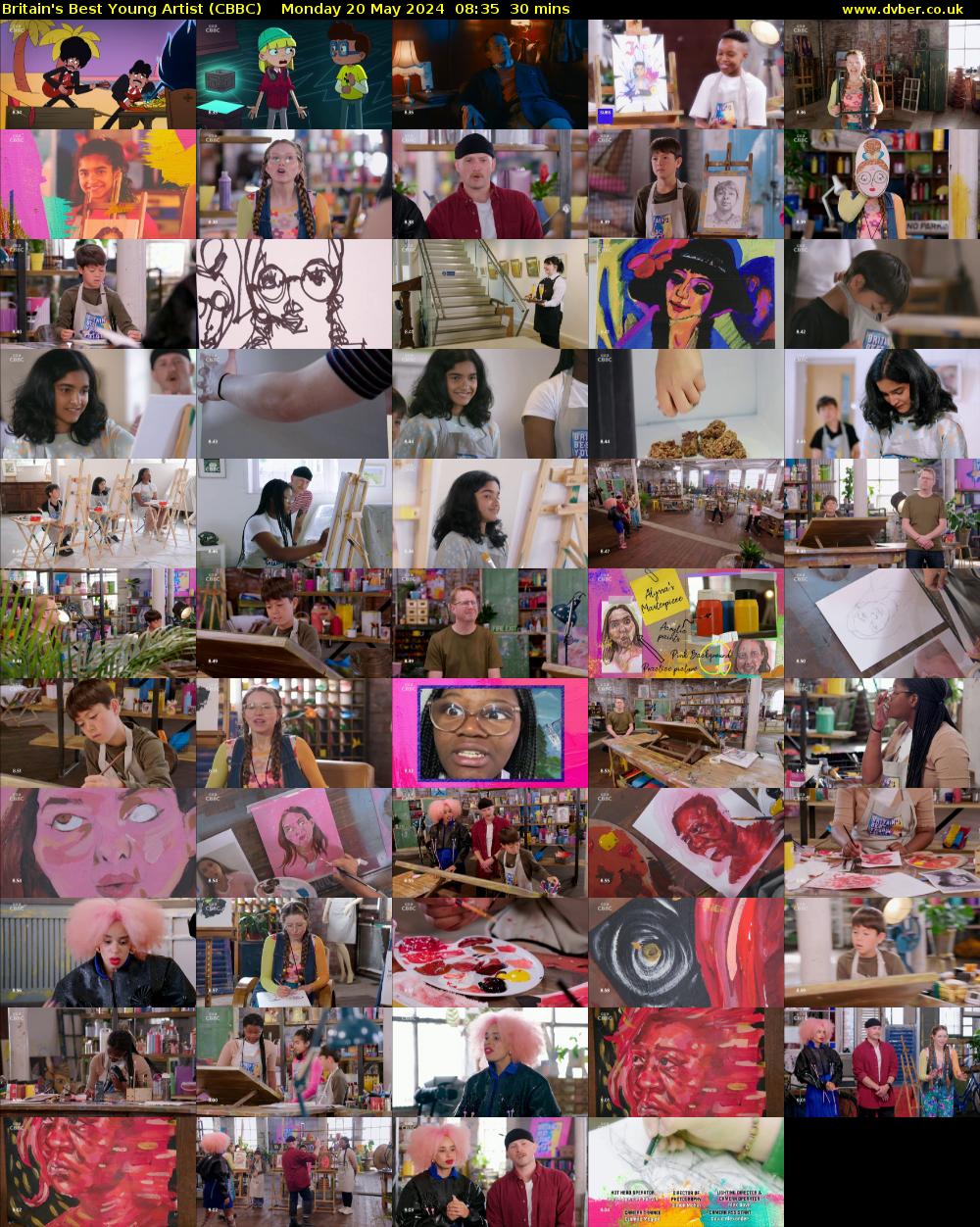 Britain's Best Young Artist (CBBC) Monday 20 May 2024 08:35 - 09:05