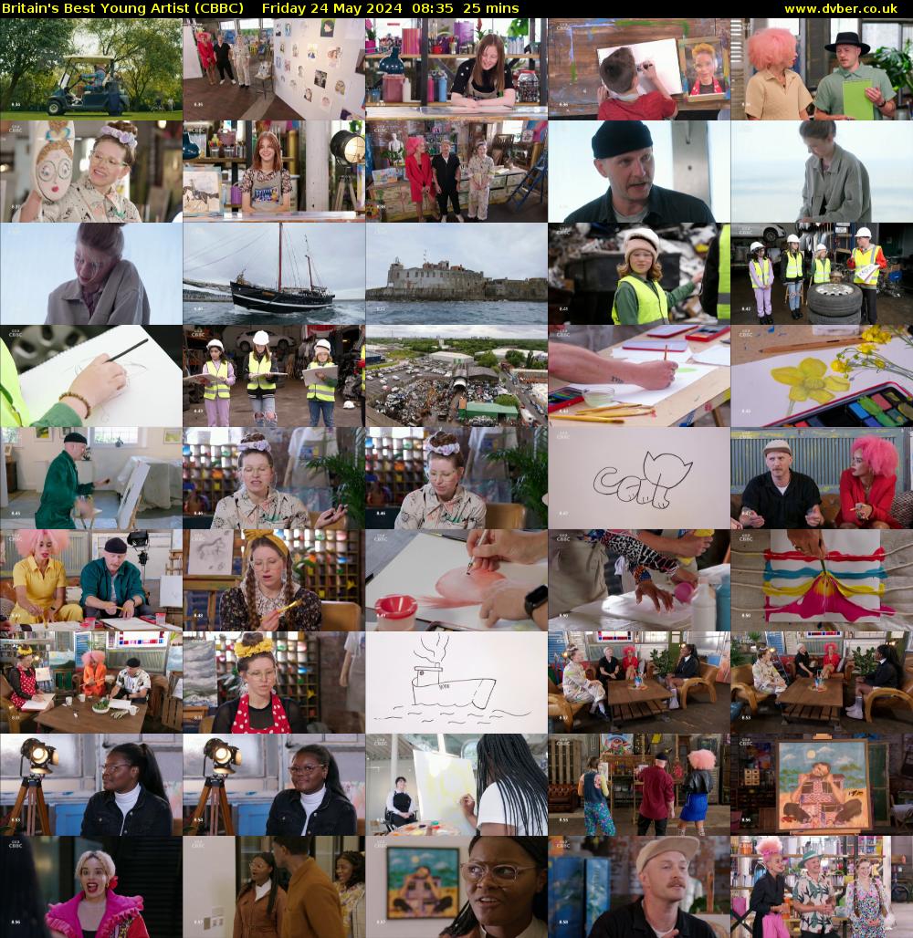 Britain's Best Young Artist (CBBC) Friday 24 May 2024 08:35 - 09:00