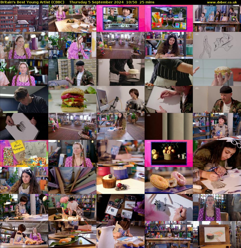 Britain's Best Young Artist (CBBC) Thursday 5 September 2024 10:50 - 11:15