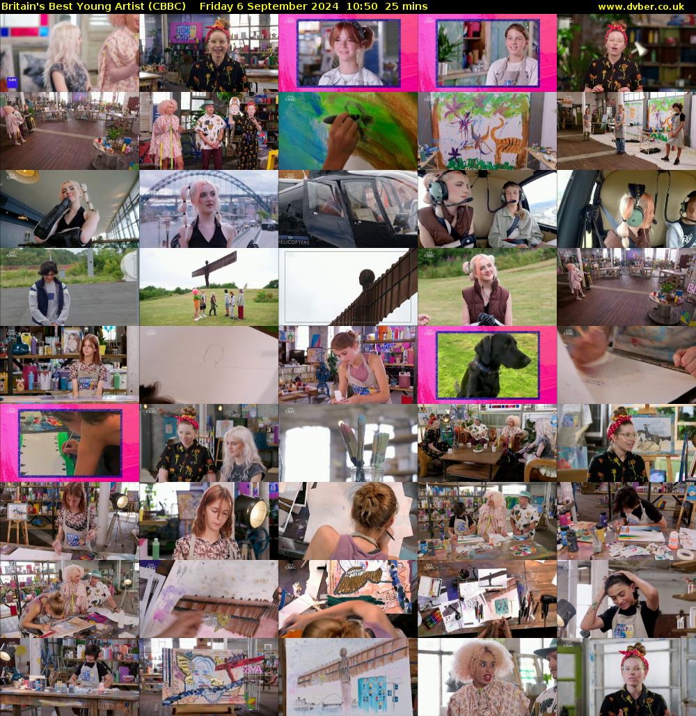 Britain's Best Young Artist (CBBC) Friday 6 September 2024 10:50 - 11:15