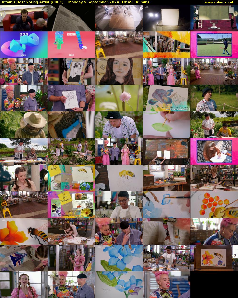 Britain's Best Young Artist (CBBC) Monday 9 September 2024 10:45 - 11:15