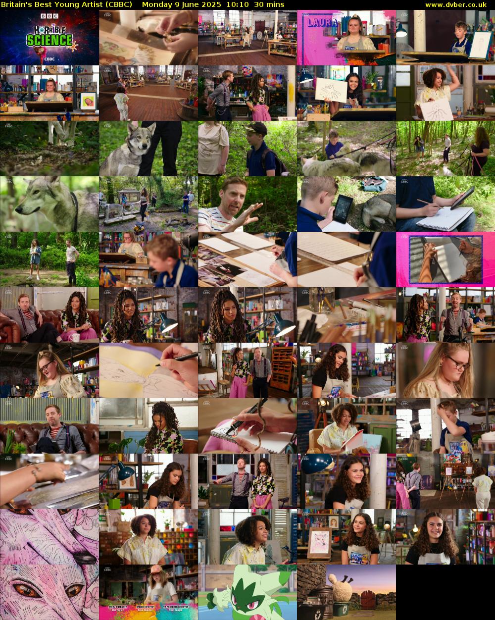 Britain's Best Young Artist (CBBC) Monday 9 June 2025 10:10 - 10:40