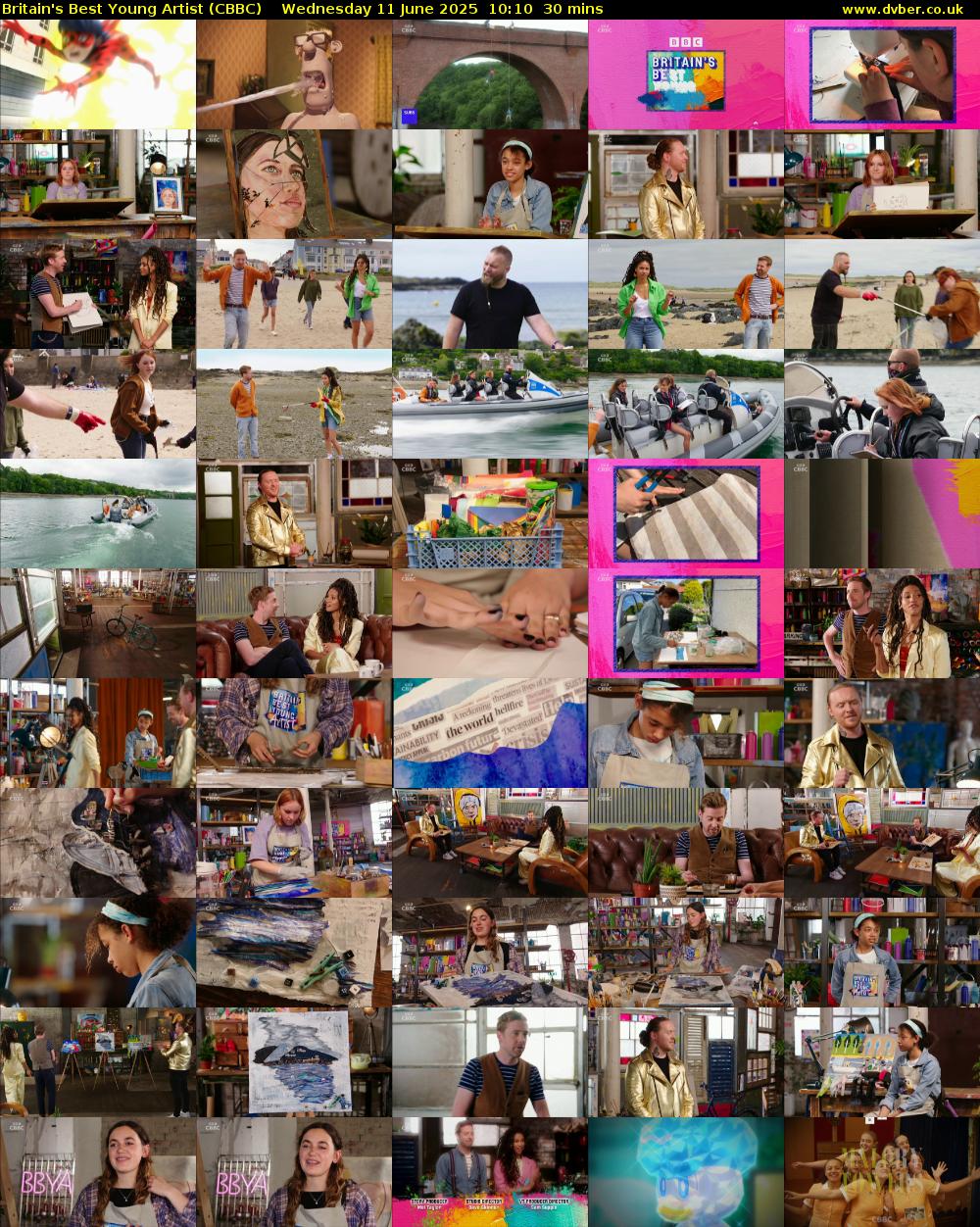Britain's Best Young Artist (CBBC) Wednesday 11 June 2025 10:10 - 10:40