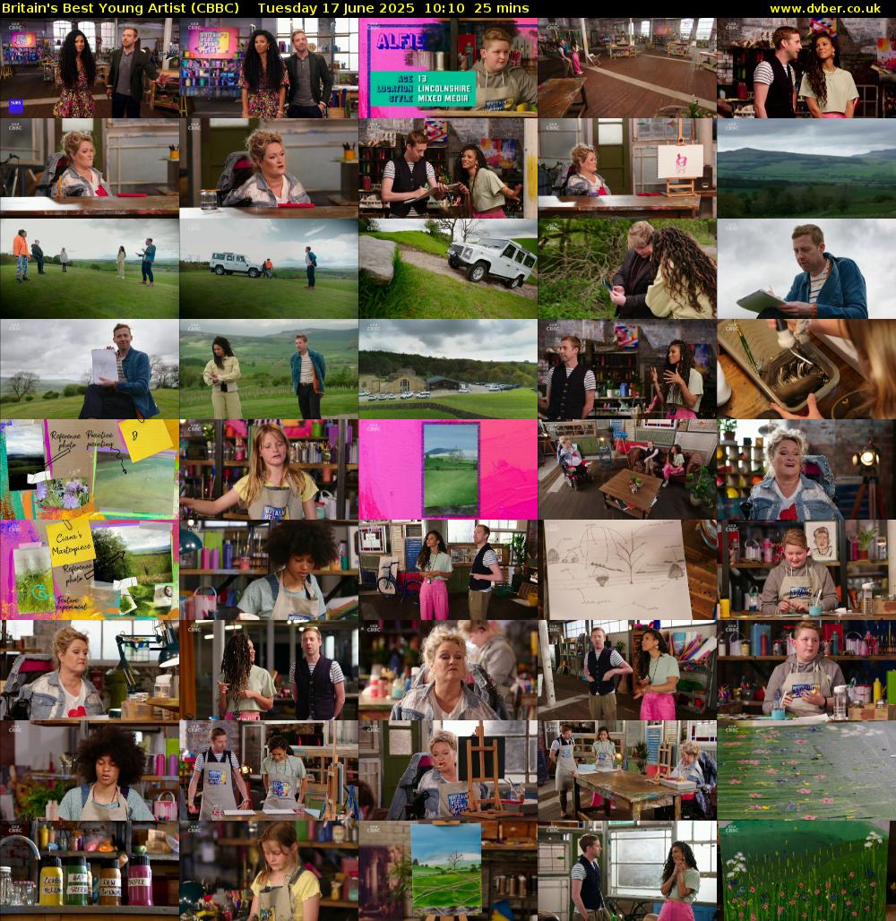 Britain's Best Young Artist (CBBC) Tuesday 17 June 2025 10:10 - 10:35