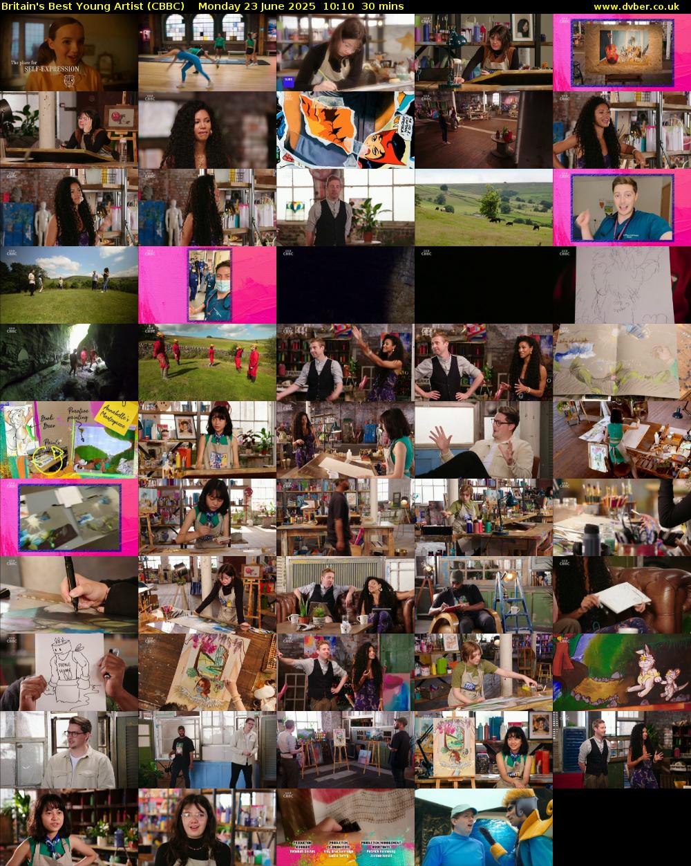 Britain's Best Young Artist (CBBC) Monday 23 June 2025 10:10 - 10:40