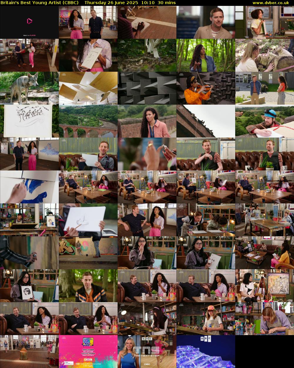 Britain's Best Young Artist (CBBC) Thursday 26 June 2025 10:10 - 10:40