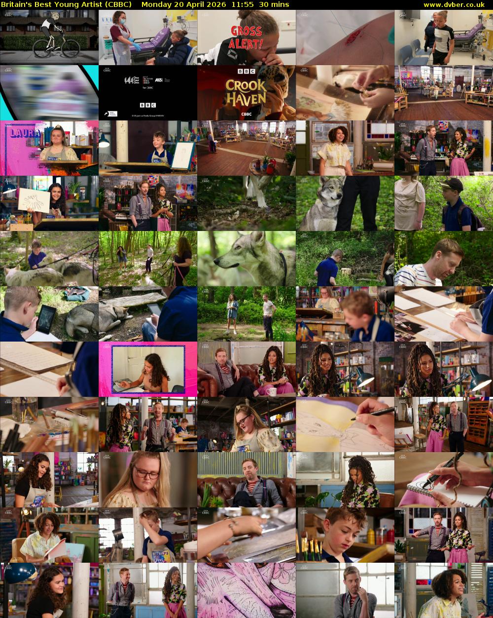 Britain's Best Young Artist (CBBC) Monday 20 April 2026 11:55 - 12:25