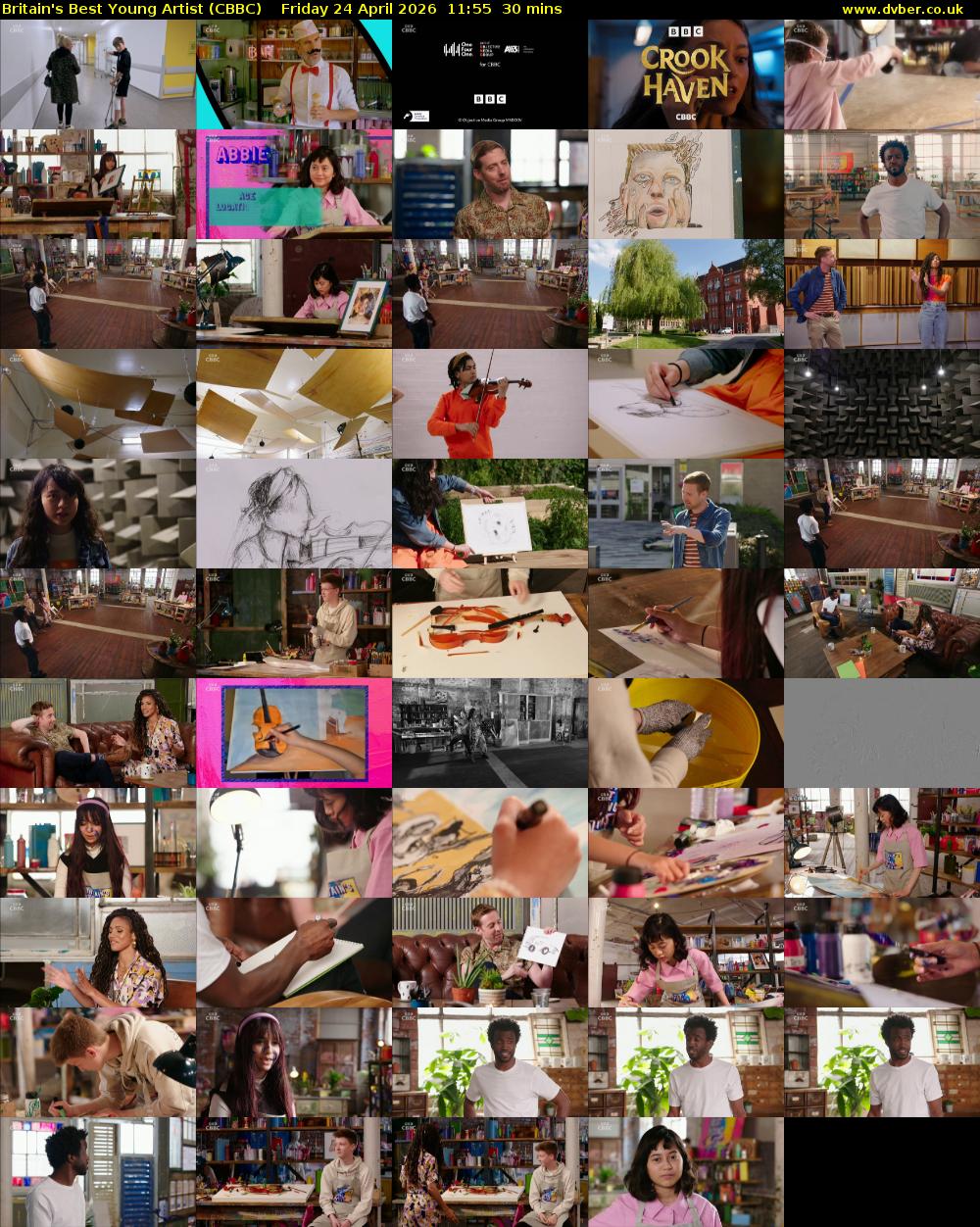 Britain's Best Young Artist (CBBC) Friday 24 April 2026 11:55 - 12:25
