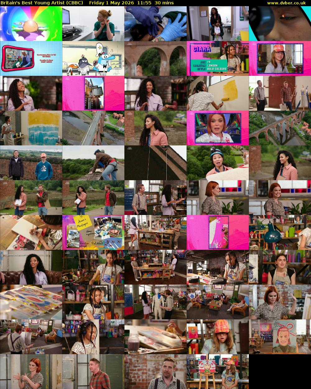 Britain's Best Young Artist (CBBC) Friday 1 May 2026 11:55 - 12:25