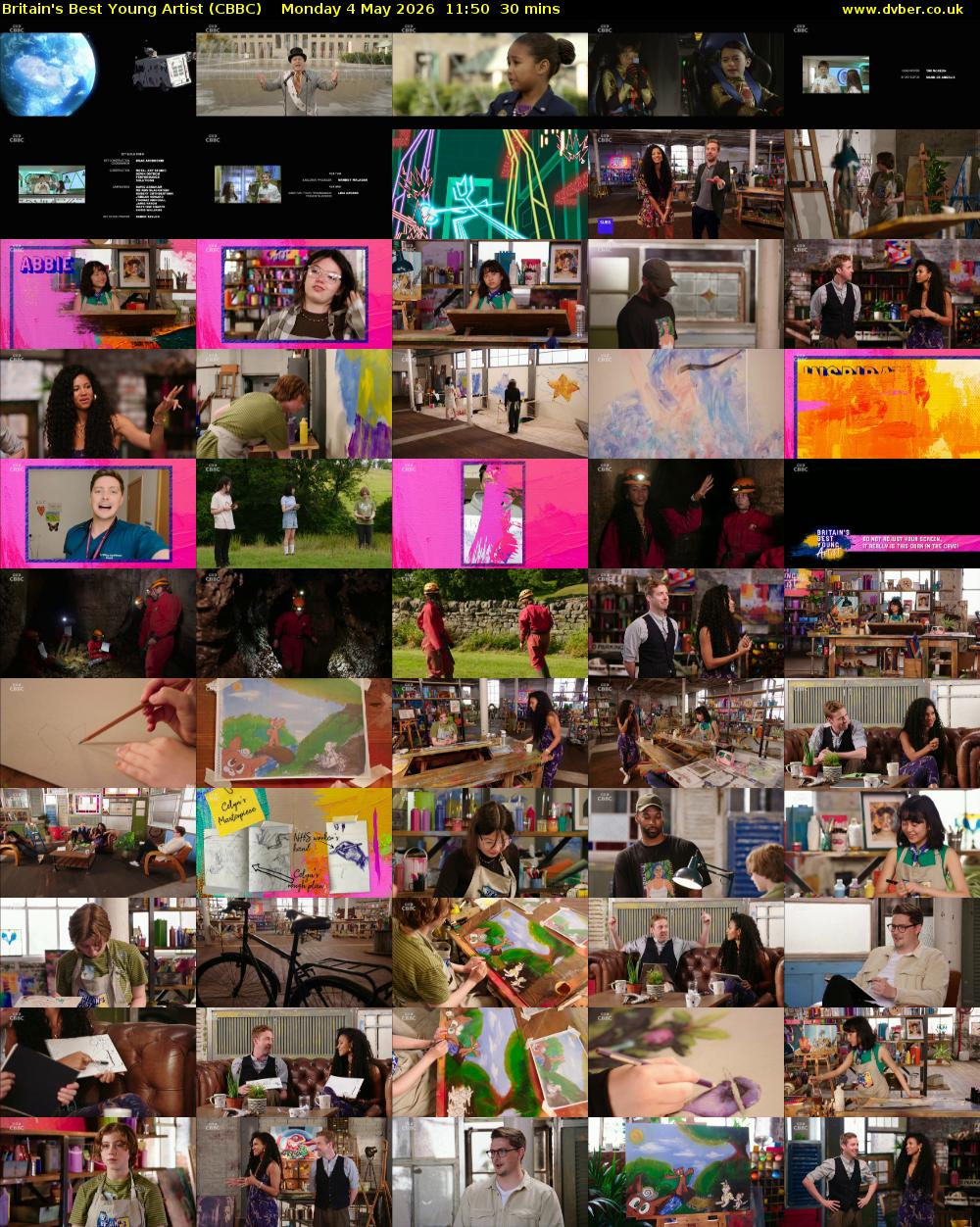 Britain's Best Young Artist (CBBC) Monday 4 May 2026 11:50 - 12:20
