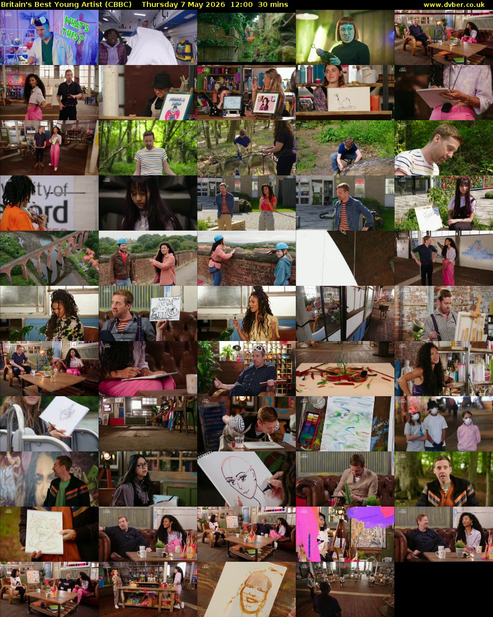 Britain's Best Young Artist (CBBC) Thursday 7 May 2026 12:00 - 12:30