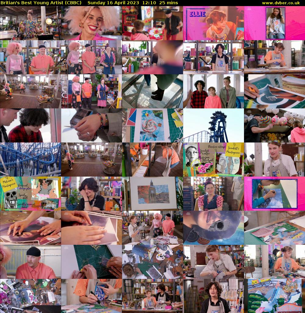 Britian's Best Young Artist (CBBC) Sunday 16 April 2023 12:10 - 12:35