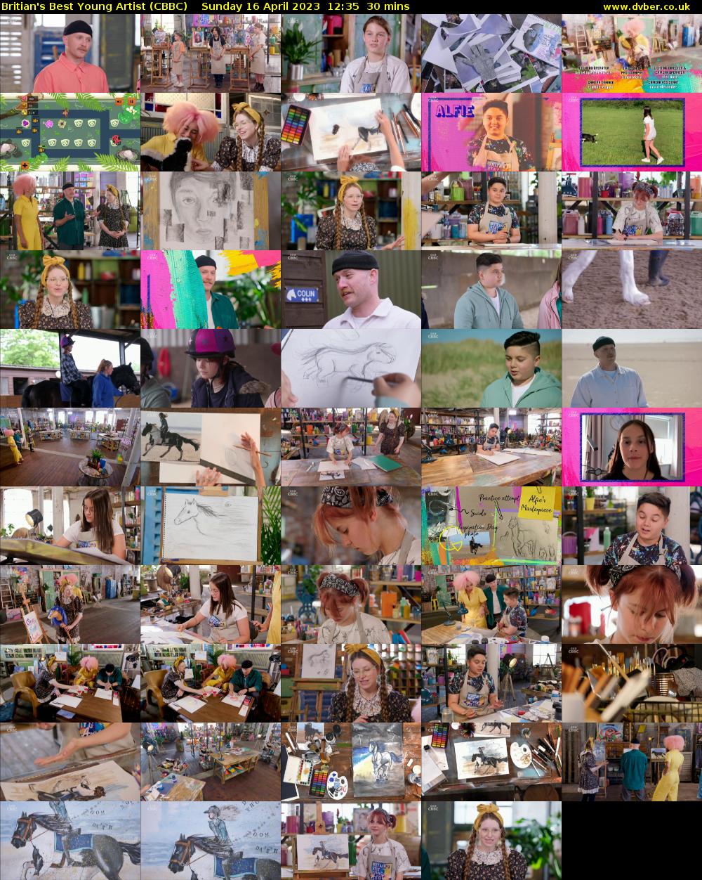 Britian's Best Young Artist (CBBC) Sunday 16 April 2023 12:35 - 13:05