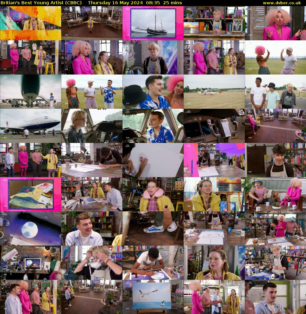 Britian's Best Young Artist (CBBC) Thursday 16 May 2024 08:35 - 09:00