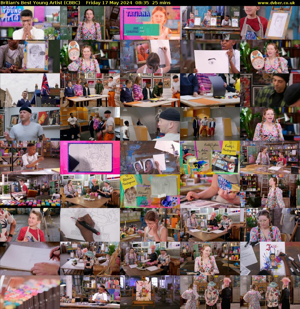 Britian's Best Young Artist (CBBC) Friday 17 May 2024 08:35 - 09:00