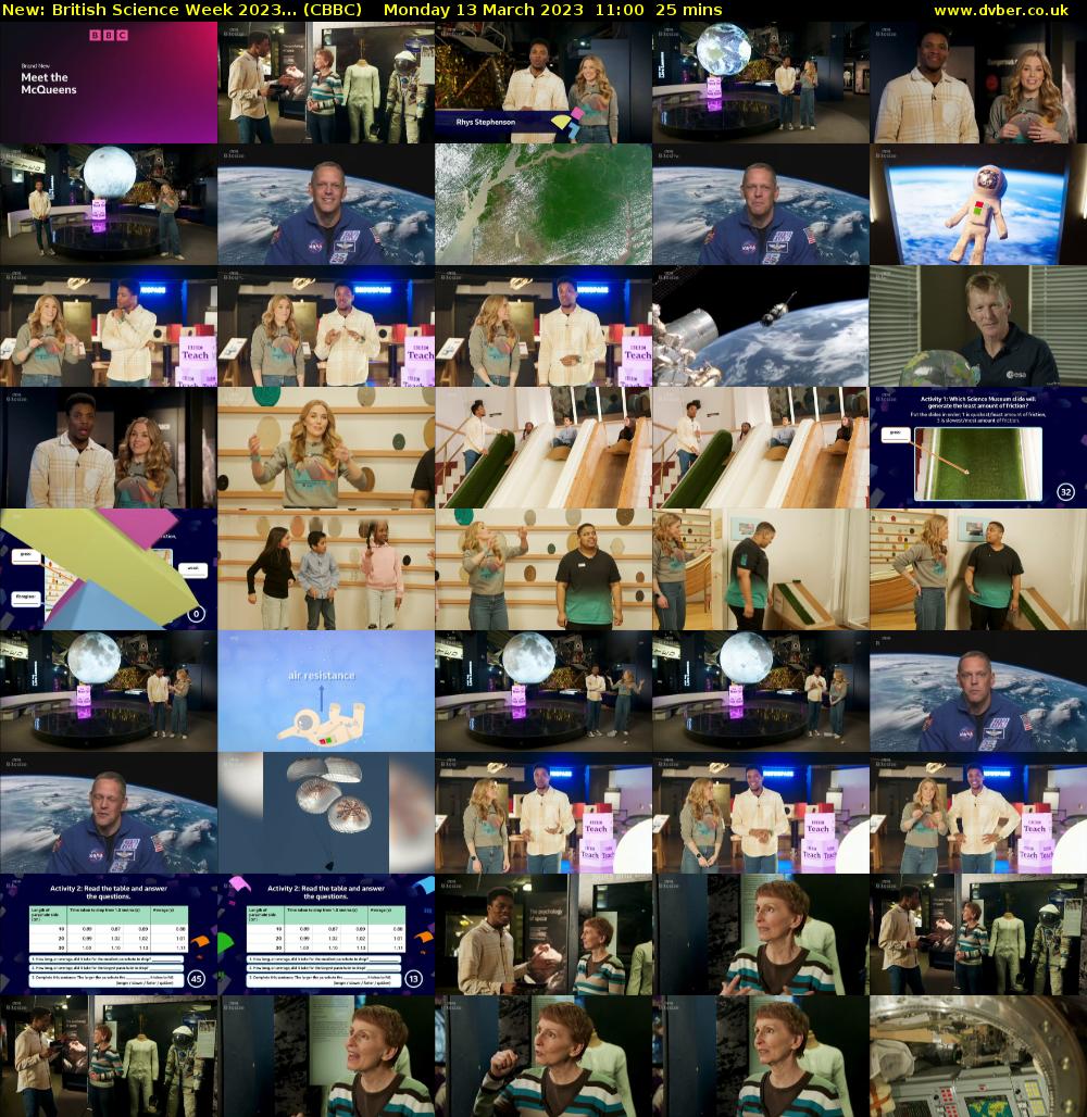 British Science Week 2023... (CBBC) Monday 13 March 2023 11:00 - 11:25