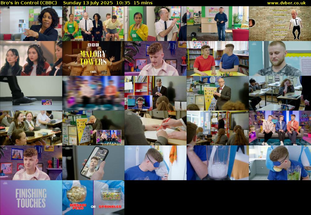 Bro's In Control (CBBC) Sunday 13 July 2025 10:35 - 10:50