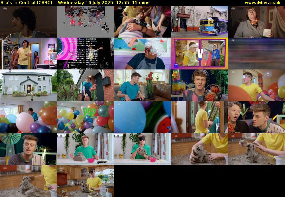 Bro's In Control (CBBC) Wednesday 16 July 2025 12:55 - 13:10