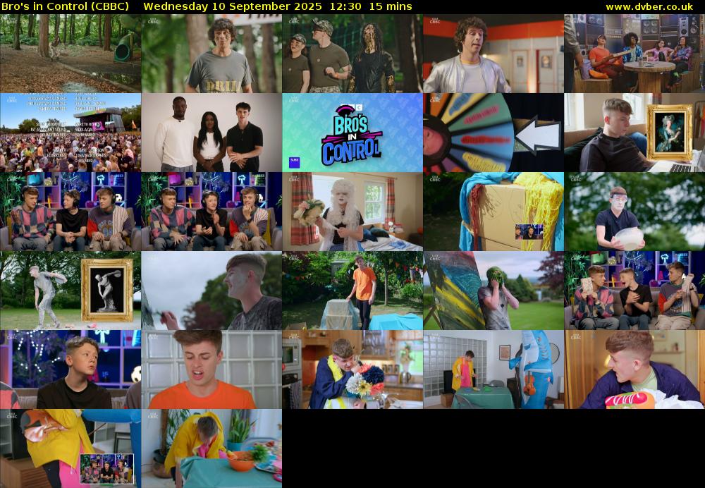 Bro's In Control (CBBC) Wednesday 10 September 2025 12:30 - 12:45