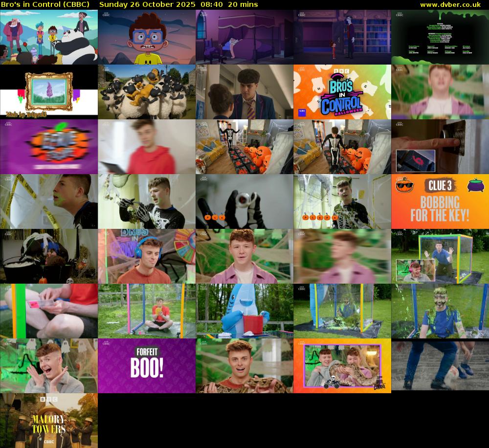 Bro's In Control (CBBC) Sunday 26 October 2025 08:40 - 09:00