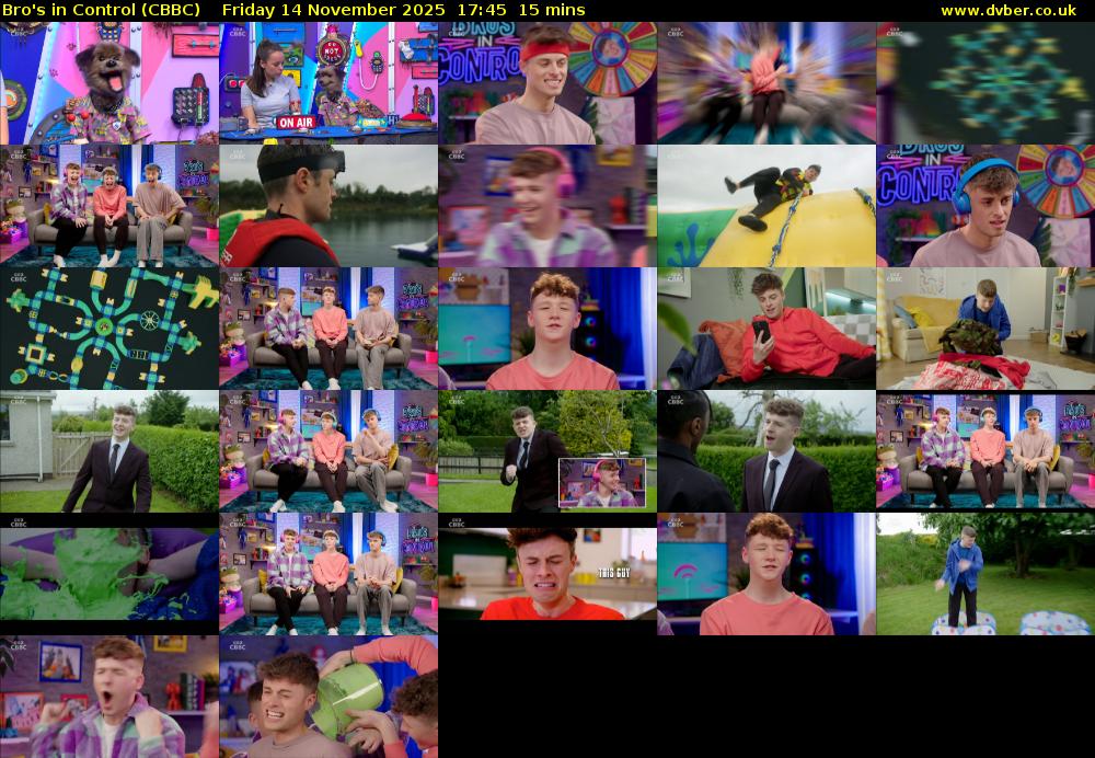 Bro's In Control (CBBC) Friday 14 November 2025 17:45 - 18:00