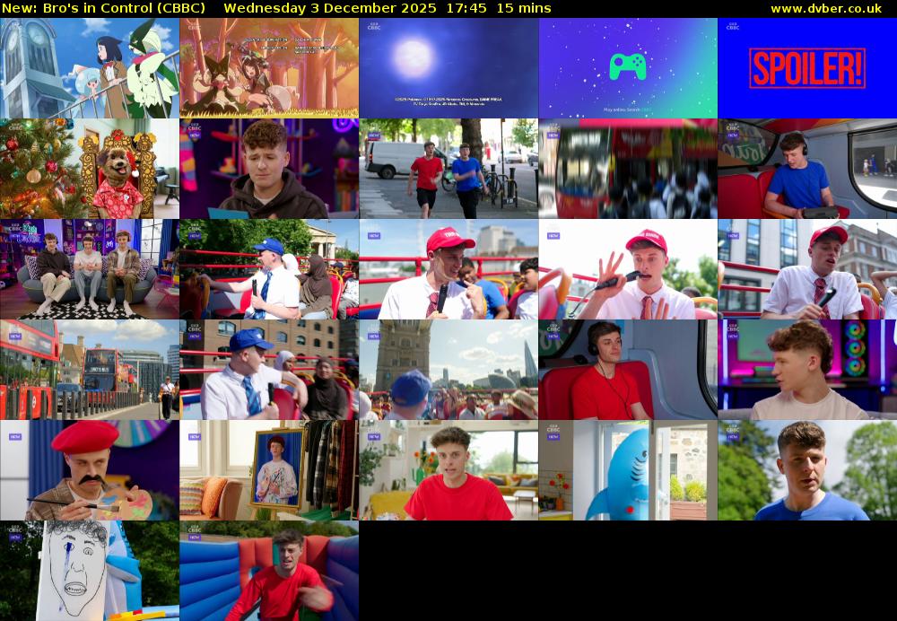 Bro's In Control (CBBC) Wednesday 3 December 2025 17:45 - 18:00