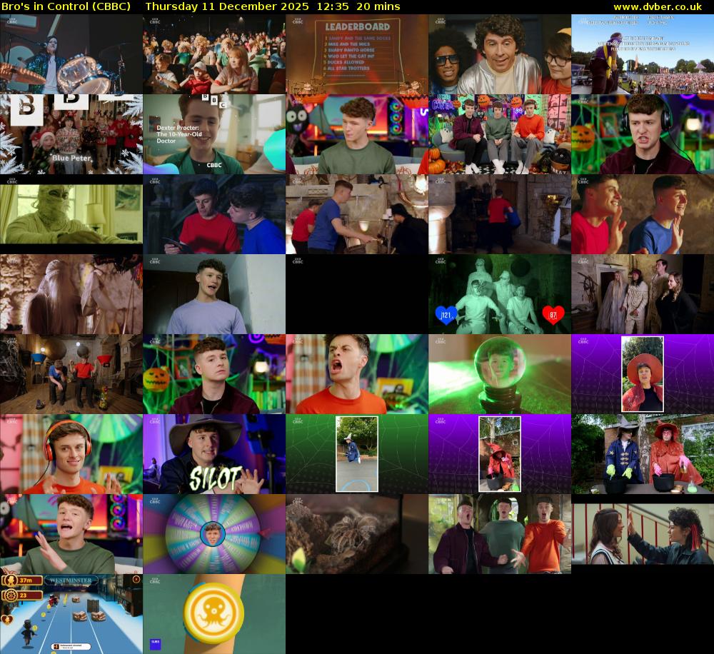 Bro's In Control (CBBC) Thursday 11 December 2025 12:35 - 12:55