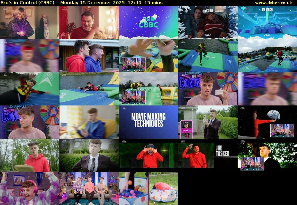 Bro's In Control (CBBC) Monday 15 December 2025 12:40 - 12:55