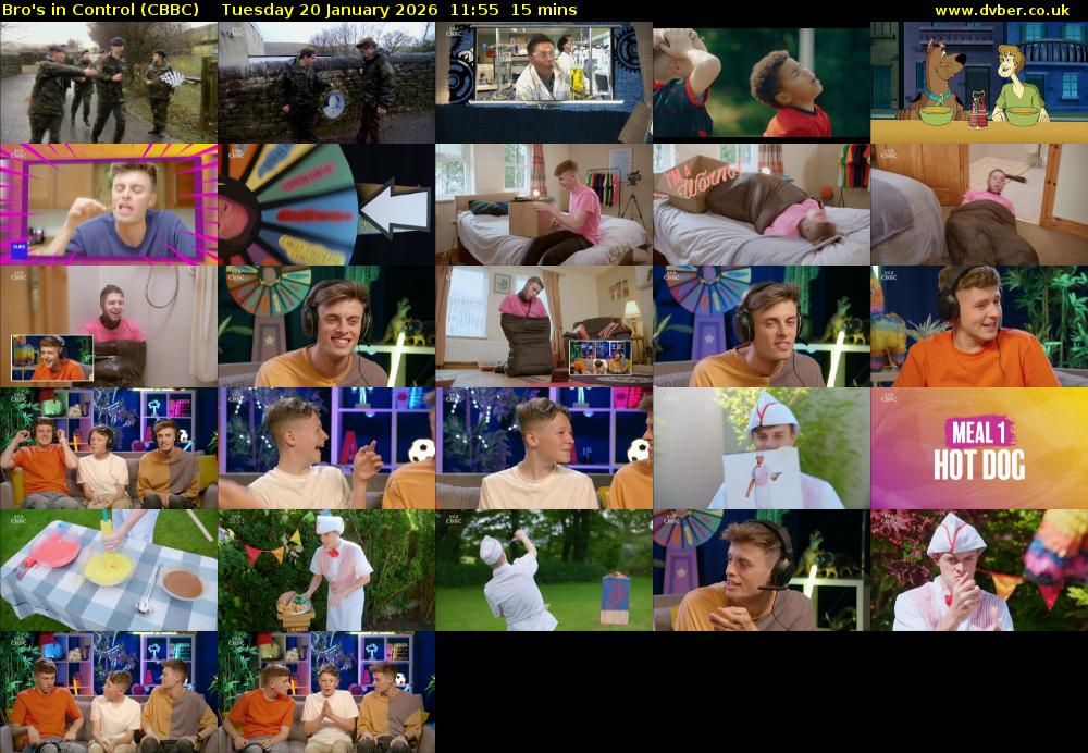 Bro's In Control (CBBC) Tuesday 20 January 2026 11:55 - 12:10
