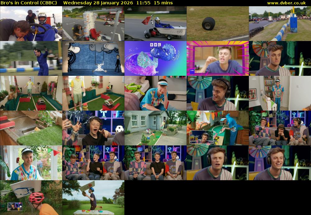 Bro's In Control (CBBC) Wednesday 28 January 2026 11:55 - 12:10