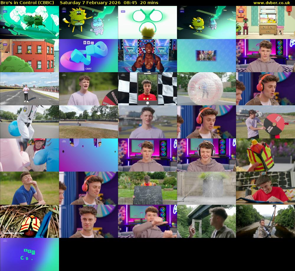 Bro's In Control (CBBC) Saturday 7 February 2026 08:45 - 09:05