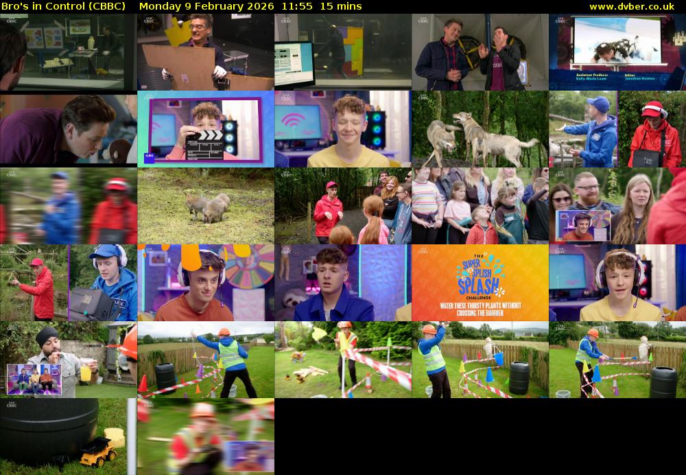 Bro's In Control (CBBC) Monday 9 February 2026 11:55 - 12:10