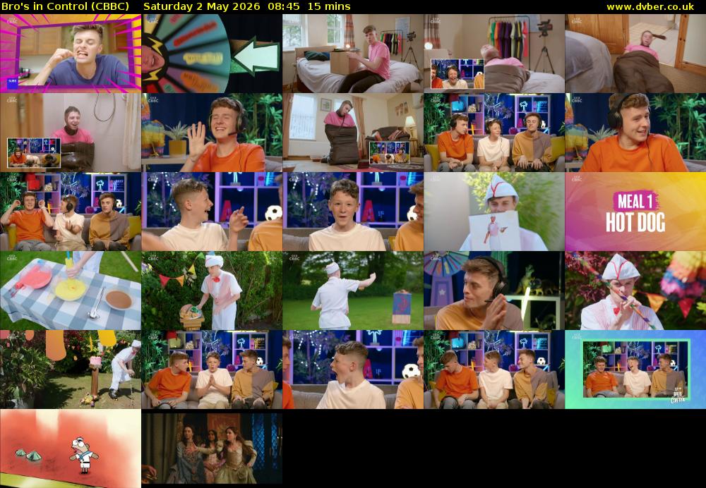 Bro's In Control (CBBC) Saturday 2 May 2026 08:45 - 09:00
