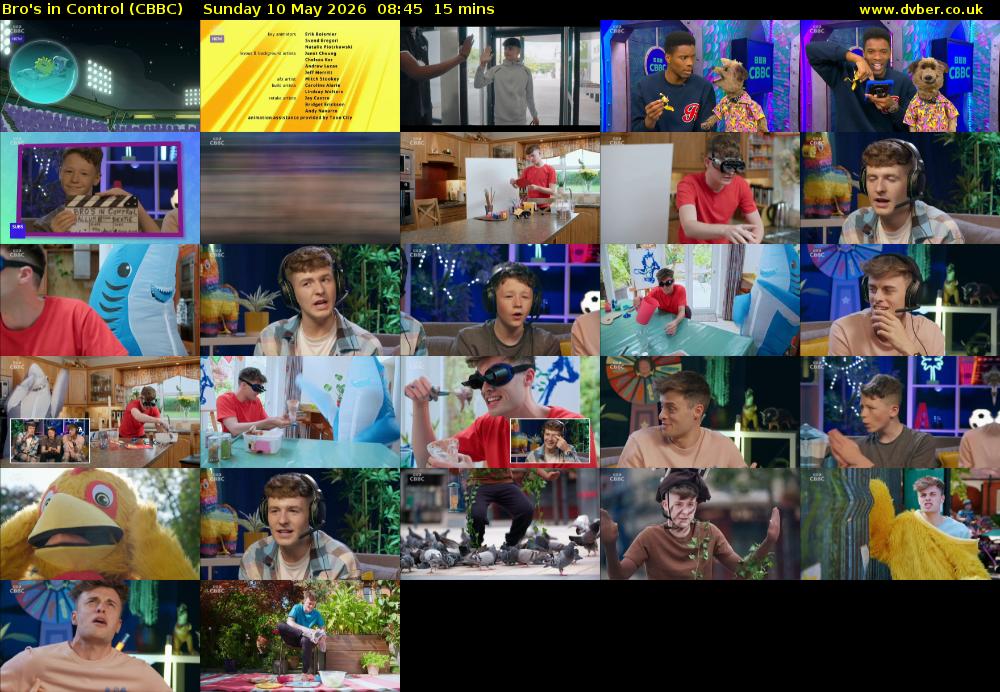 Bro's In Control (CBBC) Sunday 10 May 2026 08:45 - 09:00