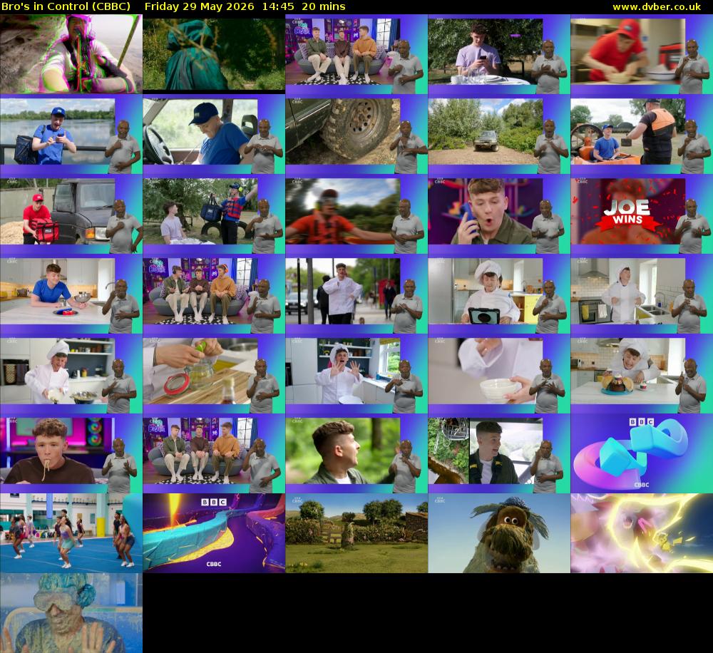 Bro's In Control (CBBC) Friday 29 May 2026 14:45 - 15:05