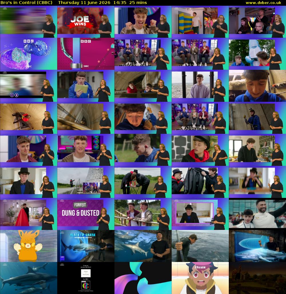 Bro's In Control (CBBC) Thursday 11 June 2026 14:35 - 15:00