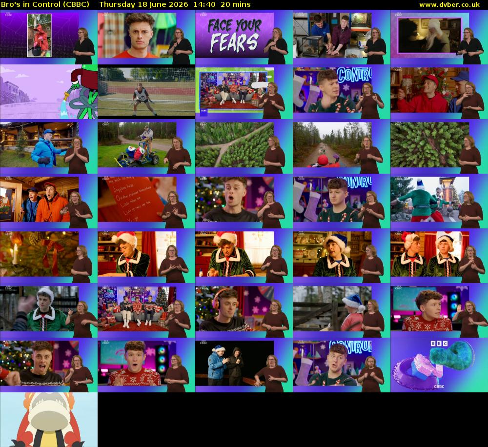 Bro's In Control (CBBC) Thursday 18 June 2026 14:40 - 15:00