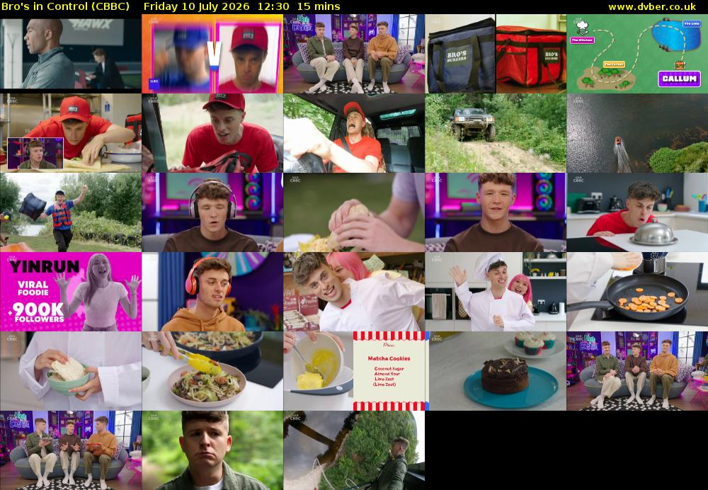 Bro's In Control (CBBC) Friday 10 July 2026 12:30 - 12:45